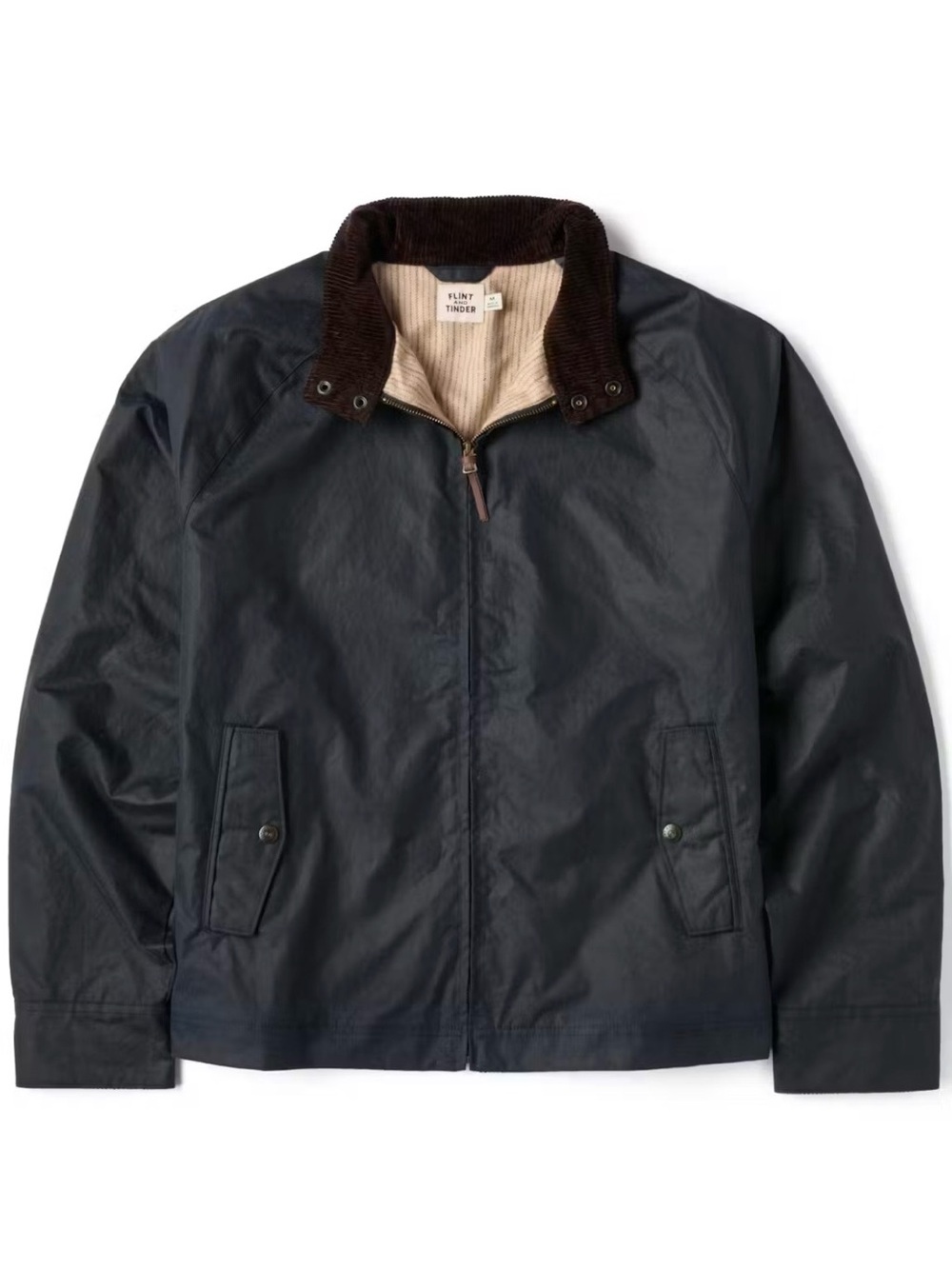 NWT Flint and Tinder Waxedt Harrington Jacket